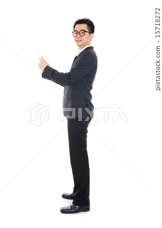 asian business male with tablet 15718272