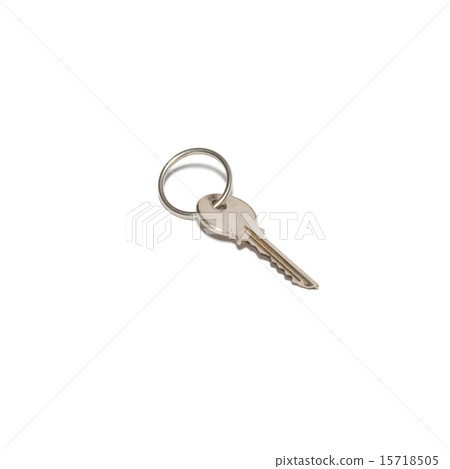 Silver key isolated on white. Silver key isolated on white. 15718505