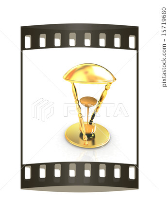 Transparent hourglass. The film strip Transparent hourglass. The film strip 15719680