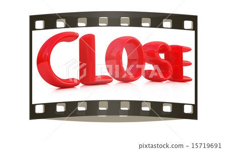 3d red text "close" 3d red text "close" 15719691