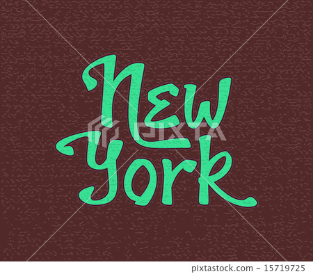 New York hand lettering 15719725
