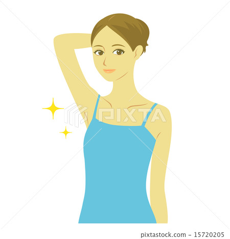 Beauty female upper body waki - Stock Illustration [15720205] - PIXTA