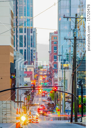 Nashville Tenessee streets in the evening 15720476