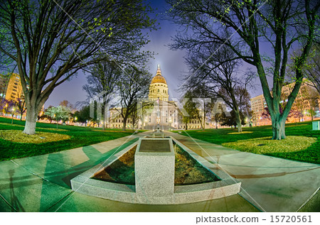 topeka kansas downtown at night 15720561
