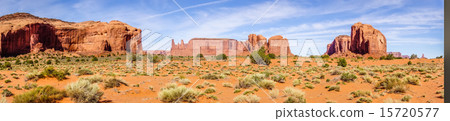 Monument valley under the blue sky Monument valley under the blue sky 15720577