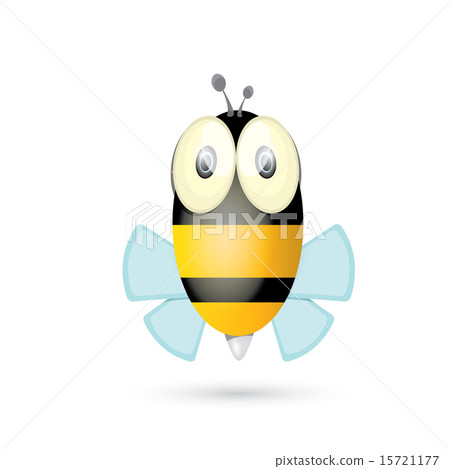 cartoon cute bright baby bee. vector 15721177
