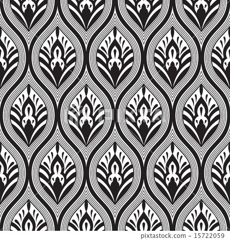 Vector Seamless Doodle Floral Pattern Vector Seamless Doodle Floral Pattern 15722059
