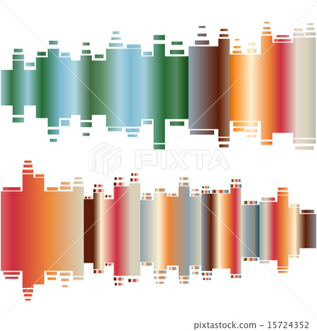Abstract colorful gradient indicator set 15724352