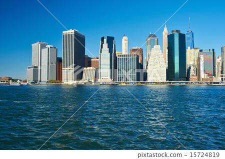 Lower Manhattan skyline view from Brooklyn Lower Manhattan skyline view from Brooklyn 15724819