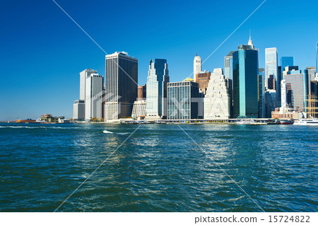 Lower Manhattan skyline view from Brooklyn Lower Manhattan skyline view from Brooklyn 15724822