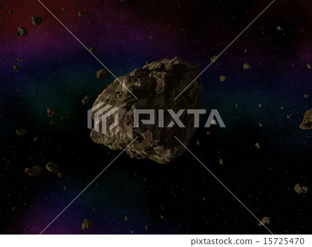 Asteroid in space 15725470