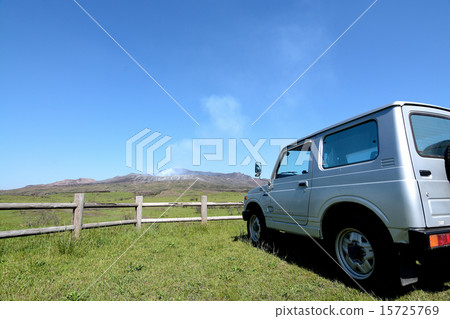 Mt. Aso, Nekikake and Jimny 15725769
