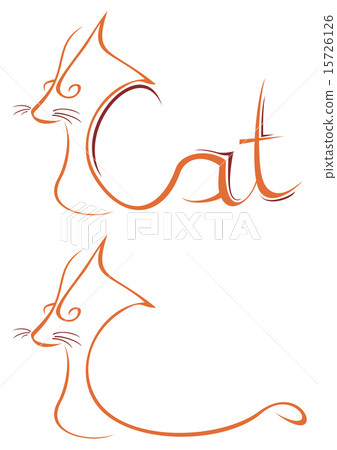 Cat symbol 15726126
