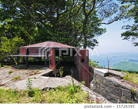 War remains in Nagasaki Still remains steel plate Armor Observatories Marugameyama Fortress 15726395