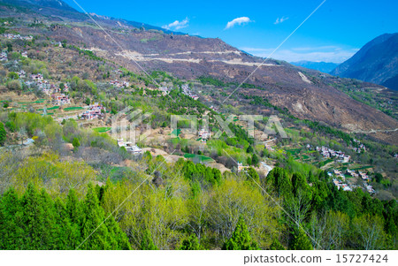 Tibetan Village in Spring 15727424