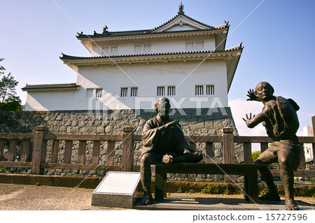 Shizuoka Sunpu Castle The Statue Of Yaya Kita Stock Photo