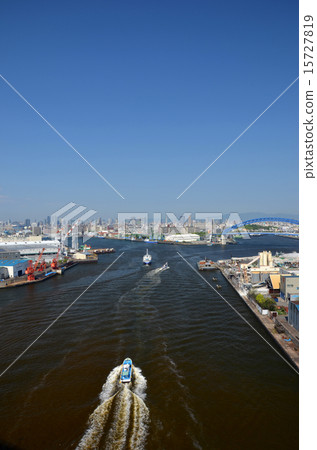 從Namihaya Ohashi看的大阪市 15727819