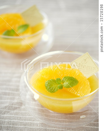Orange jelly background stripe Orange jelly background stripe 15728198