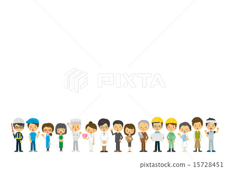 People of various occupations [Two heads/Series] 15728451