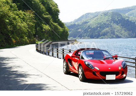 Bright red open car [2015.early summer] 15729062