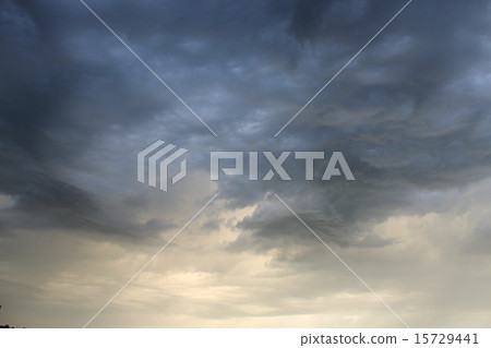 Evening landscape with clouds Evening landscape with clouds 15729441