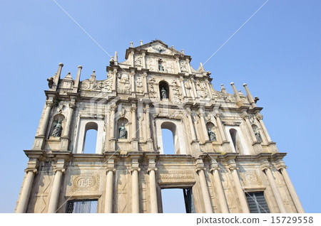 图库照片: ruins of st. pauls