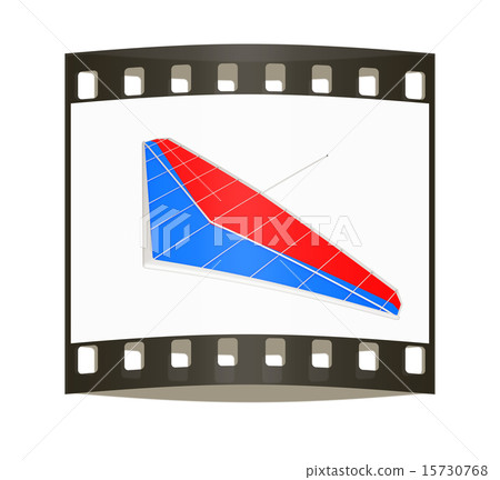 Hang glider. The film strip 15730768