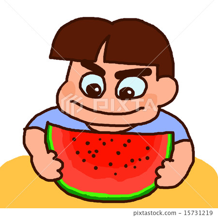A favorite boy of watermelon 15731219