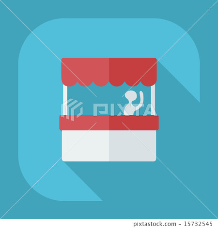 Flat modern design with shadow icon coffee stall 15732545
