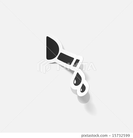 paper sticker: drop of wine from a bottle paper sticker: drop of wine from a bottle 15732599