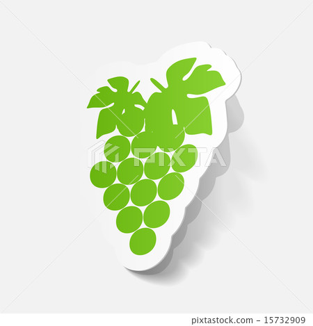 paper sticker: grapes paper sticker: grapes 15732909
