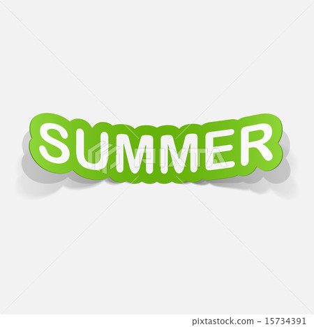 paper sticker: summer paper sticker: summer 15734391