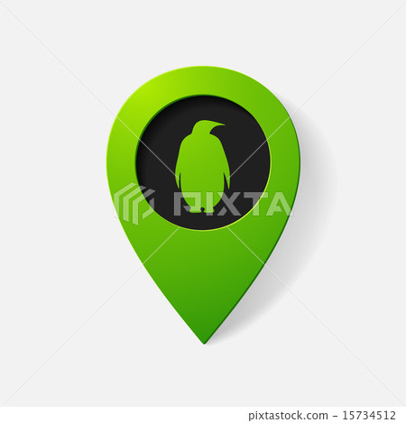Realistic color pointer: penguin Realistic color pointer: penguin 15734512