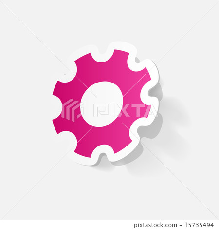 Paper clipped sticker: Manual pinion 15735494