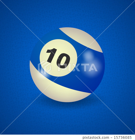 set of billiard balls, billiards, American ball number 10 15736085