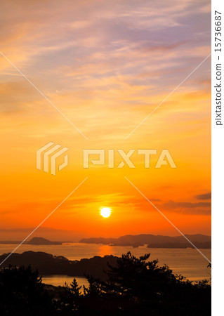 松島的日出 15736687