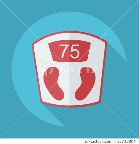Flat modern design with shadow icon scales Flat modern design with shadow icon scales 15736804