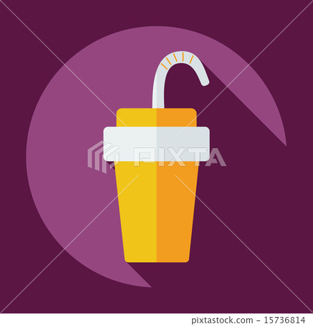 Flat modern design with shadow sports water bottle 15736814