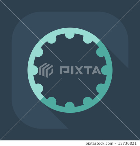 Flat modern design with shadow icon hoop Flat modern design with shadow icon hoop 15736821