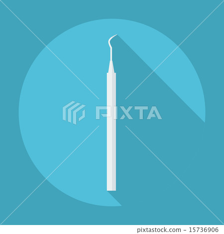 Flat modern design with shadow  Dental elevator 15736906