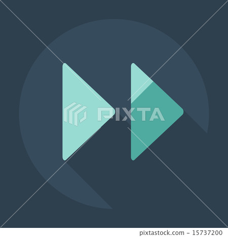 Flat modern design with shadow icon player - Stock Illustration ...