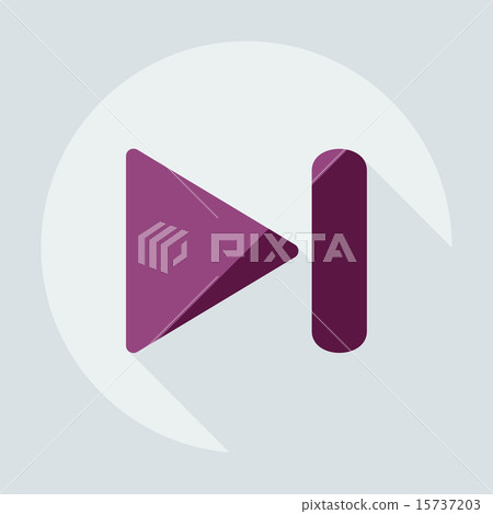 Flat modern design with shadow icon player - Stock Illustration ...