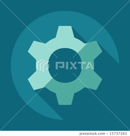 Flat modern design with shadow icon player - Stock Illustration ...