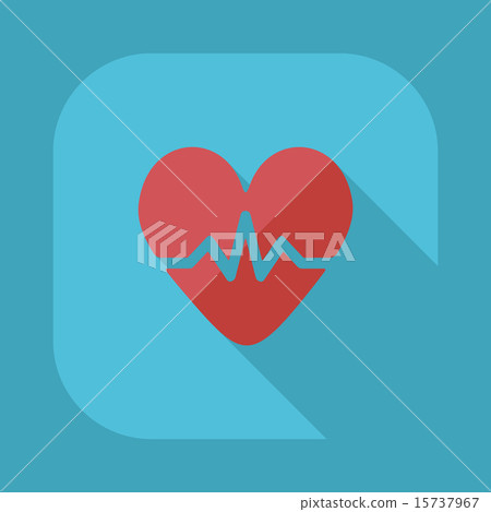 Flat modern design with shadow vector icons: heart - Stock Illustration ...