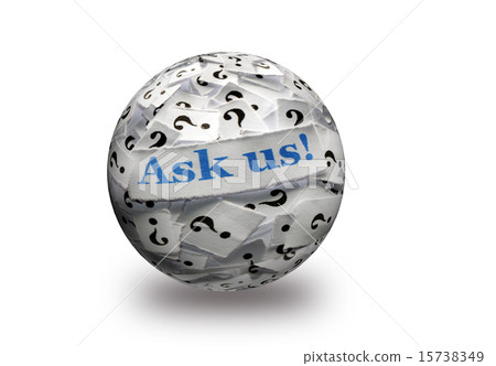 ask us questions 3d ball 15738349