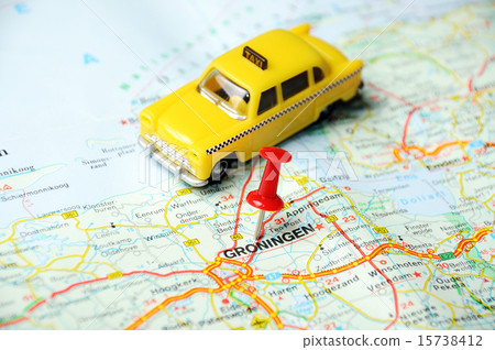 Stock Photo: Groningen,Holland map