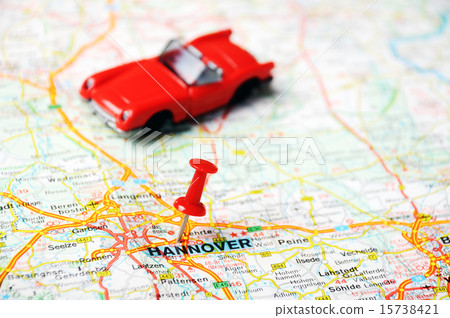 Hannover ,Germany map car 15738421
