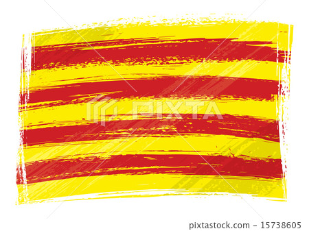 Grunge Catalonia flag Grunge Catalonia flag 15738605
