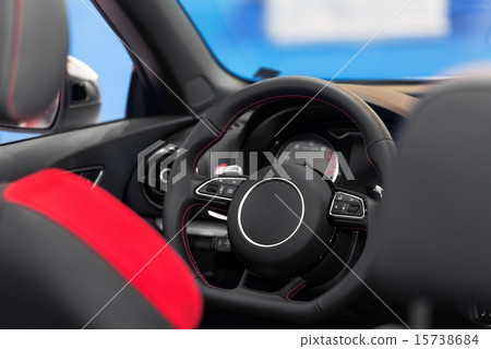 Luxury car interior angle shot 15738684