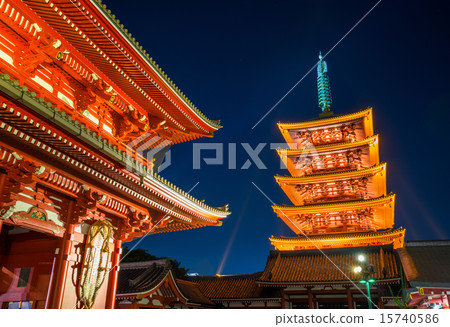 Asakusaji night view Asakusaji night view 15740586